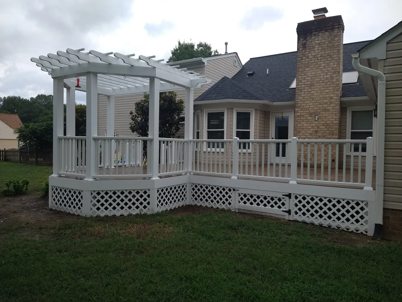 Custom pergola installation, Hampton Roads VA